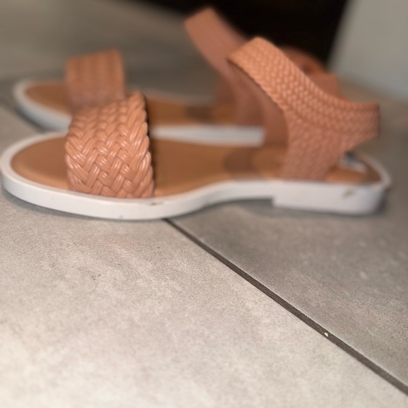 Melissa x Salinas Mar Braid Sandal - Marsha By The Sea peach/white Size 10 - Picture 8 of 10
